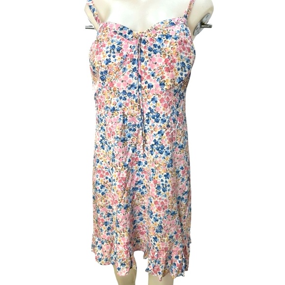 Wallflower Sundress Women’s Floral Padded Adjustable Spaghetti Straps Smocked 3X - Picture 1 of 9